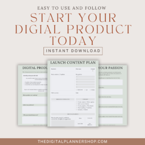 Digital Product Planner for Entrepreneurs