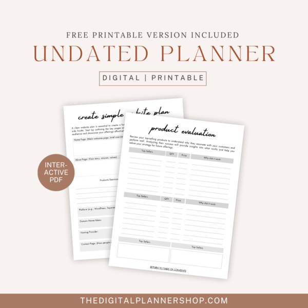 Side Hustle Planner for Women Entrepreneurs - Image 4