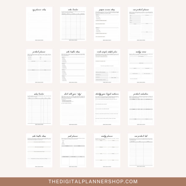 Side Hustle Planner for Women Entrepreneurs - Image 5