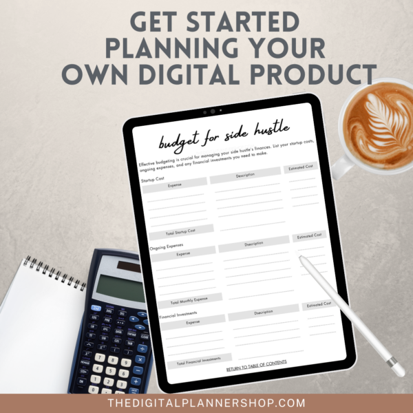 GET STARTED WITH THIS SIDEHUSTLE PLANNER